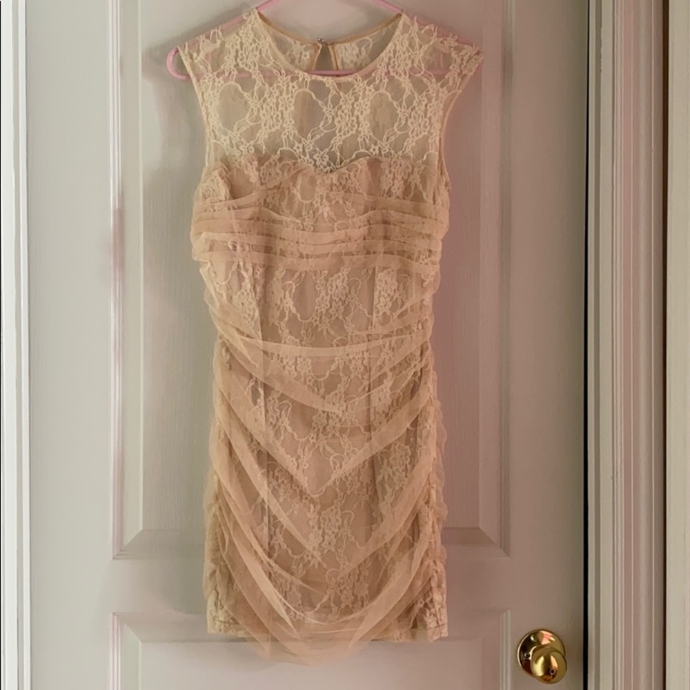 Delicate lace cocktail dress